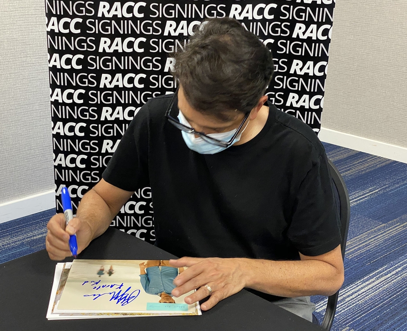 Ralph Macchio Signing Autograph for RACC Autograph Collector Framing History