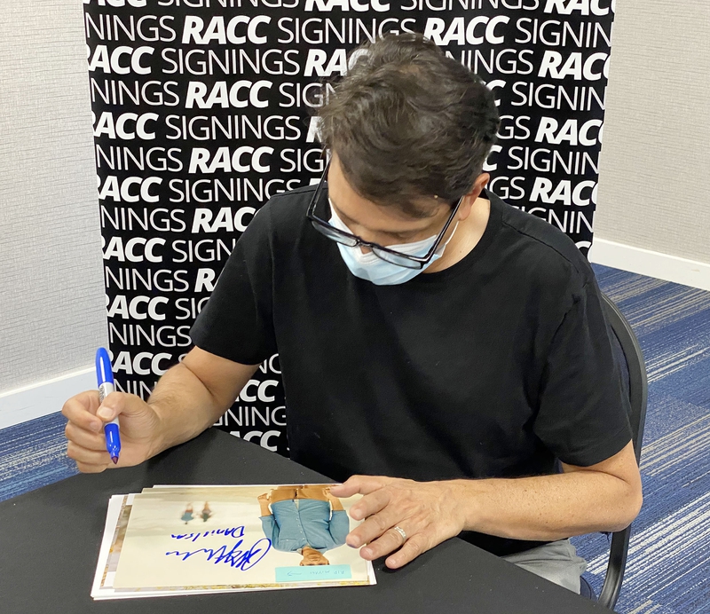 Ralph Macchio Signing Autograph for RACC Autograph Collector Framing History