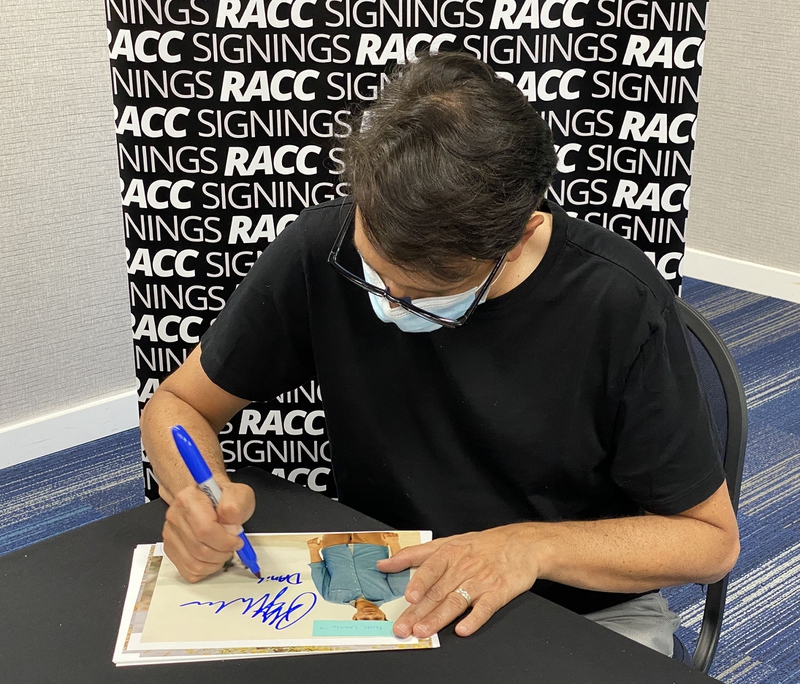 Ralph Macchio Signing Autograph for RACC Autograph Collector Framing History