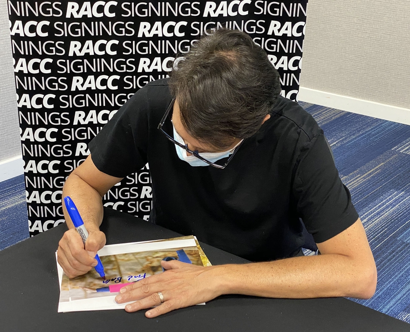 Ralph Macchio Signing Autograph for RACC Autograph Collector Framing History