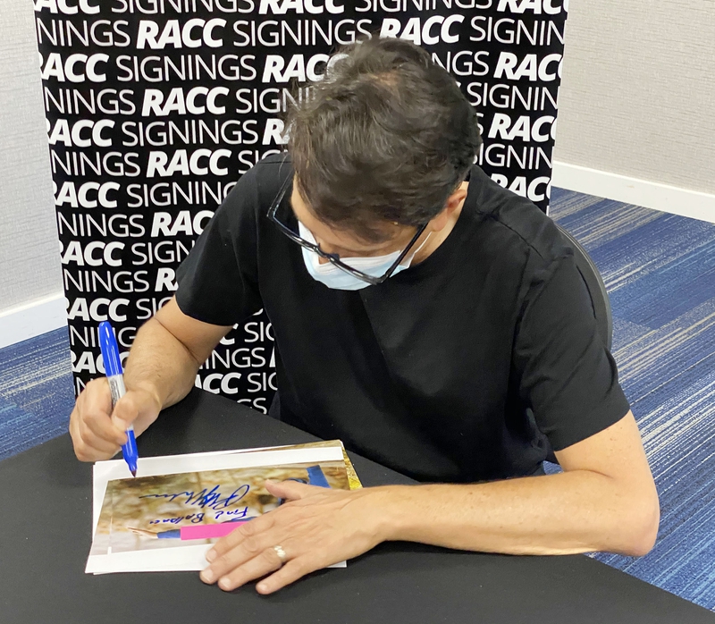 Ralph Macchio Signing Autograph for RACC Autograph Collector Framing History