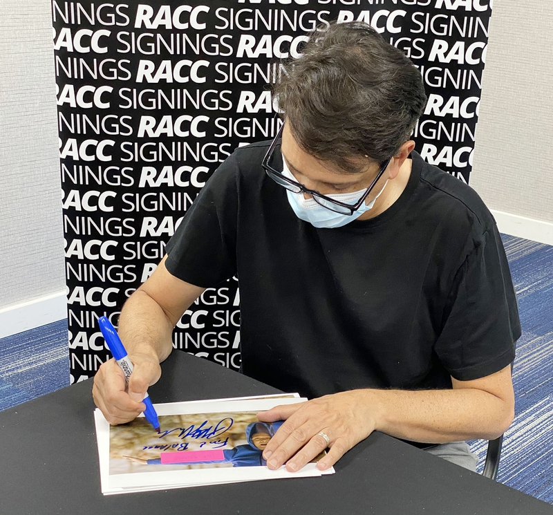 Ralph Macchio Signing Autograph for RACC Autograph Collector Framing History