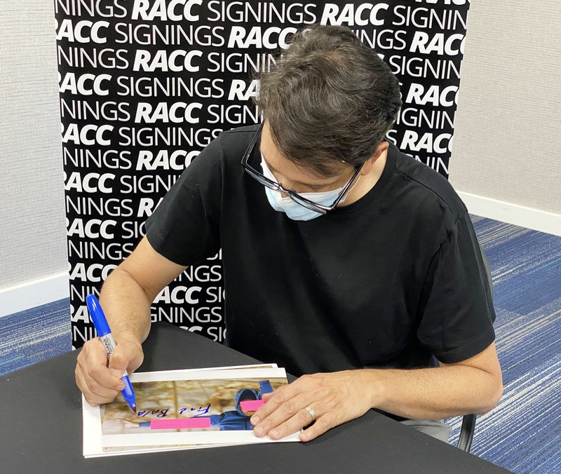 Ralph Macchio Signing Autograph for RACC Autograph Collector Framing History