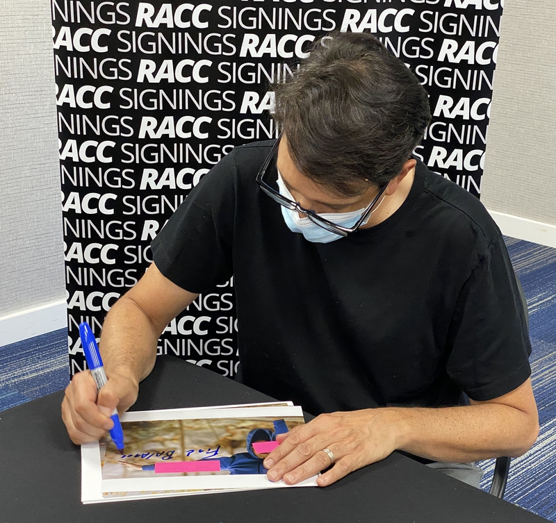 Ralph Macchio Signing Autograph for RACC Autograph Collector Framing History