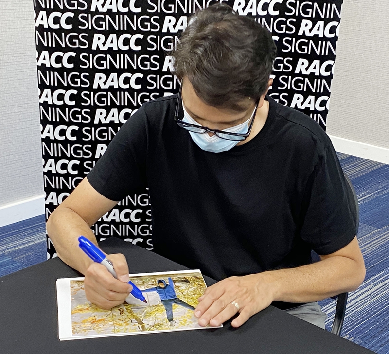 Ralph Macchio Signing Autograph for RACC Autograph Collector Framing History