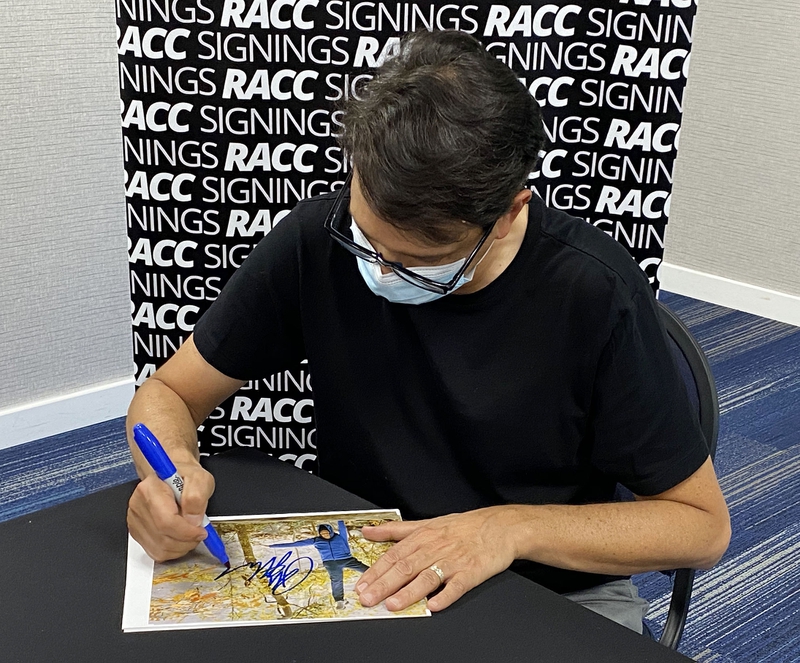 Ralph Macchio Signing Autograph for RACC Autograph Collector Framing History