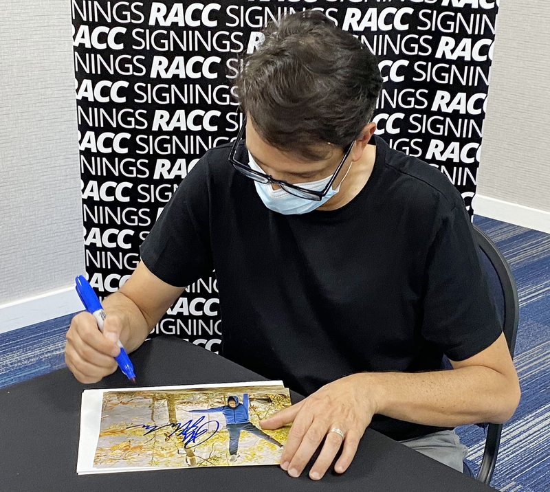 Ralph Macchio Signing Autograph for RACC Autograph Collector Framing History