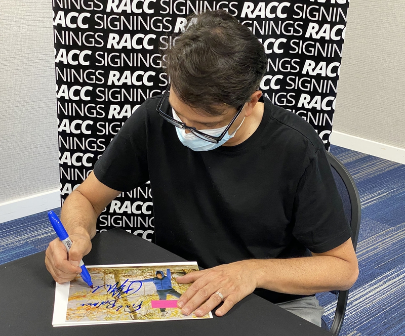 Ralph Macchio Signing Autograph for RACC Autograph Collector Framing History