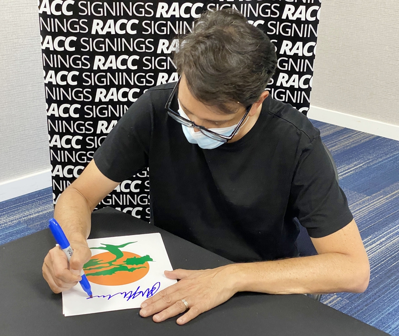 Ralph Macchio Signing Autograph for RACC Autograph Collector Framing History