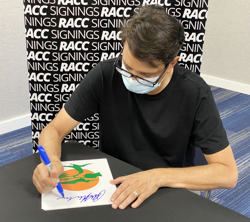 Ralph Macchio Signing Autograph for RACC Autograph Collector Framing History