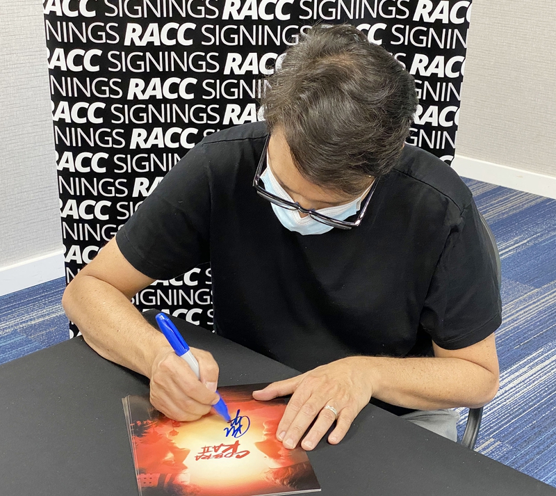 Ralph Macchio Signing Autograph for RACC Autograph Collector Framing History