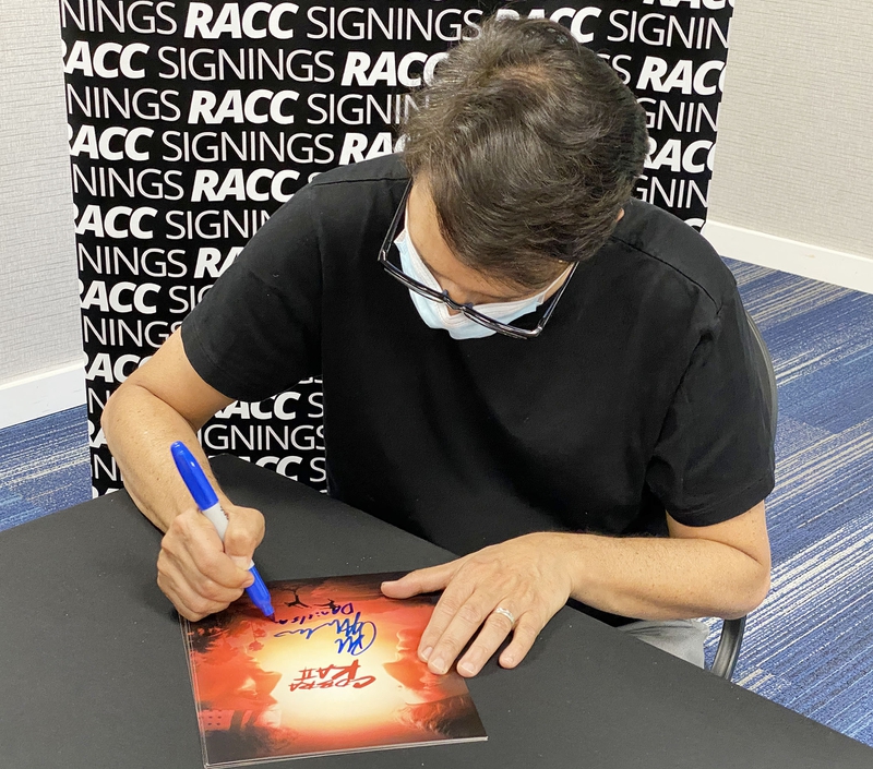 Ralph Macchio Signing Autograph for RACC Autograph Collector Framing History