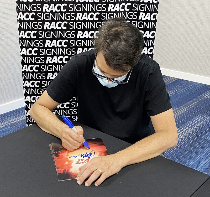 Ralph Macchio Signing Autograph for RACC Autograph Collector Framing History