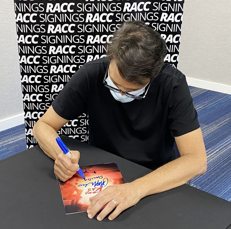 Ralph Macchio Signing Autograph for RACC Autograph Collector Framing History