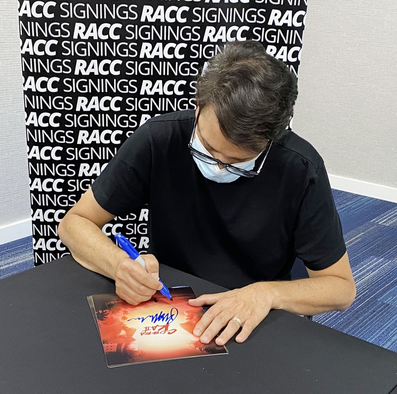 Ralph Macchio Signing Autograph for RACC Autograph Collector Framing History