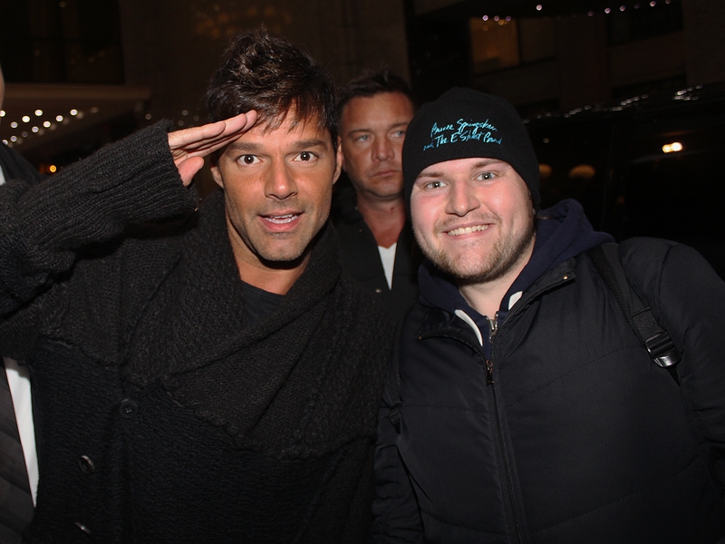 Ricky Martin Photo with RACC Autograph Collector Ilya Zeta