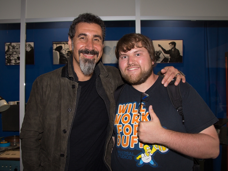 Serj Tankian Photo with RACC Autograph Collector Ilya Zeta