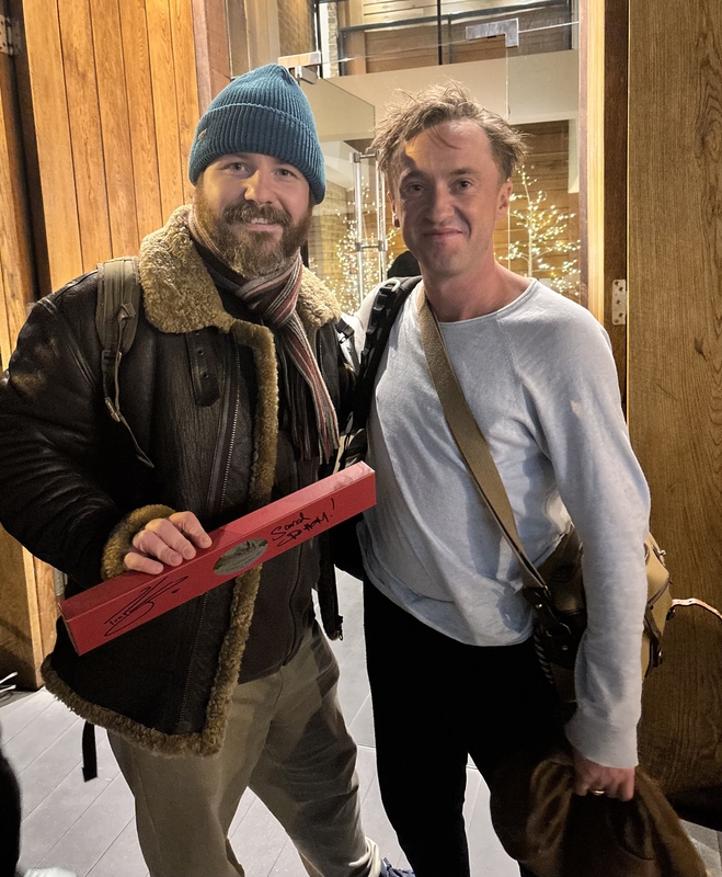 Tom Felton Photo with RACC Autograph Collector Robert Swale