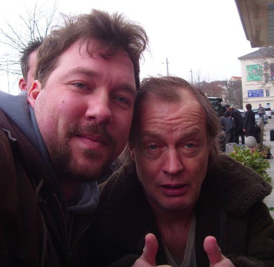 Angus Young Photo with RACC Autograph Collector RB-Autogramme Berlin