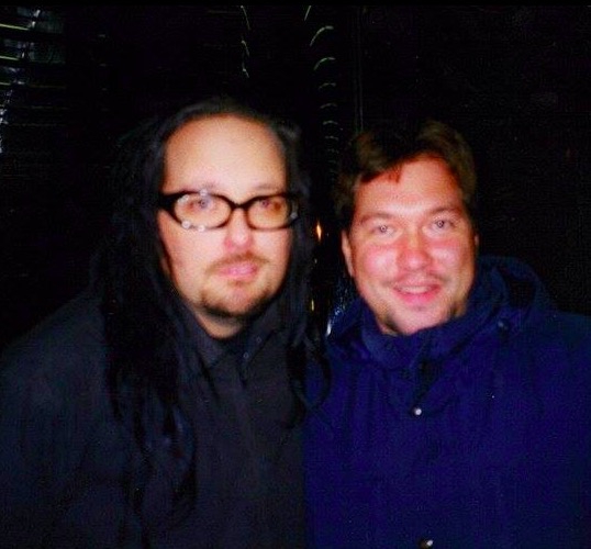 Jonathan Davis Photo with RACC Autograph Collector RB-Autogramme Berlin