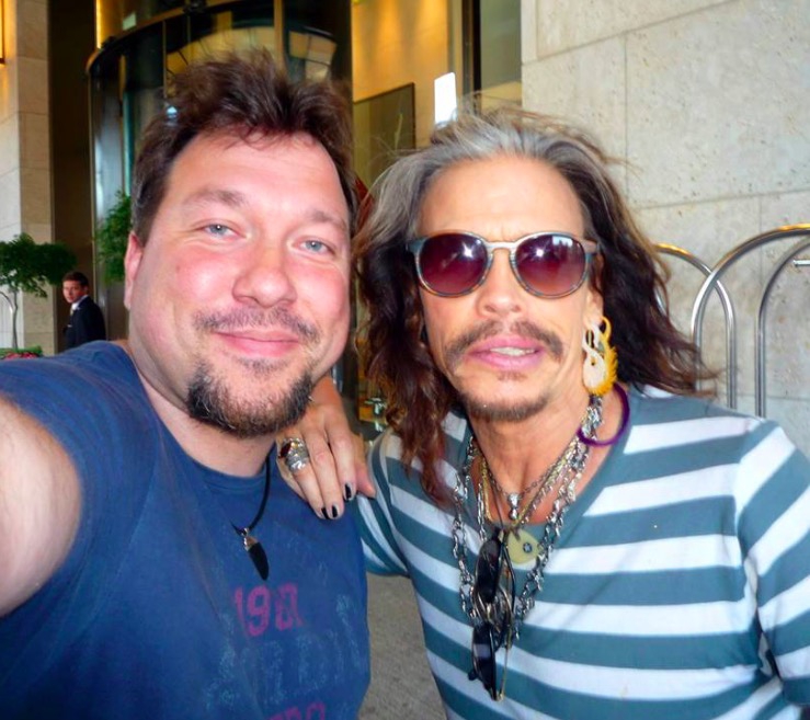 Steven Tyler Photo with RACC Autograph Collector RB-Autogramme Berlin