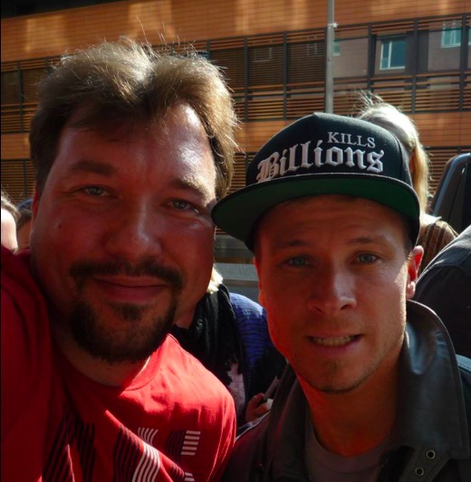 Brian Littrell Photo with RACC Autograph Collector RB-Autogramme Berlin