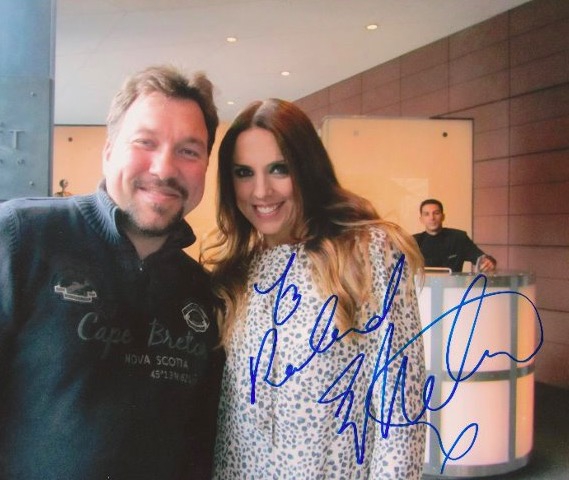 Mel C Photo with RACC Autograph Collector RB-Autogramme Berlin