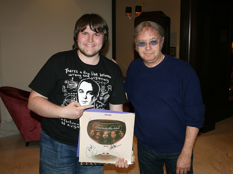 Ian Paice Photo with RACC Autograph Collector Ilya Zeta