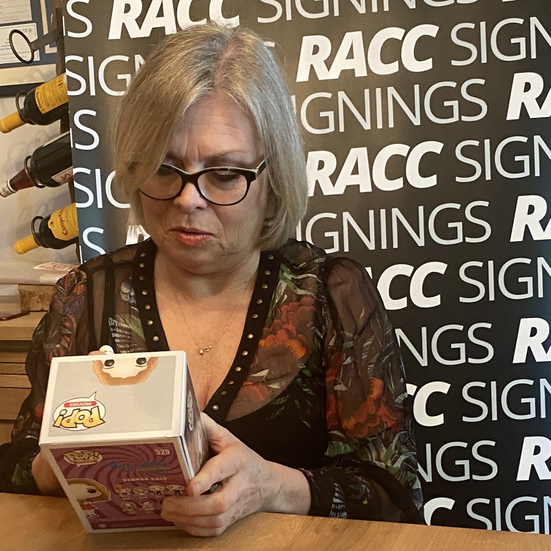 Julie Dawn Cole Signing Autograph for RACC Autograph Collector Framing History