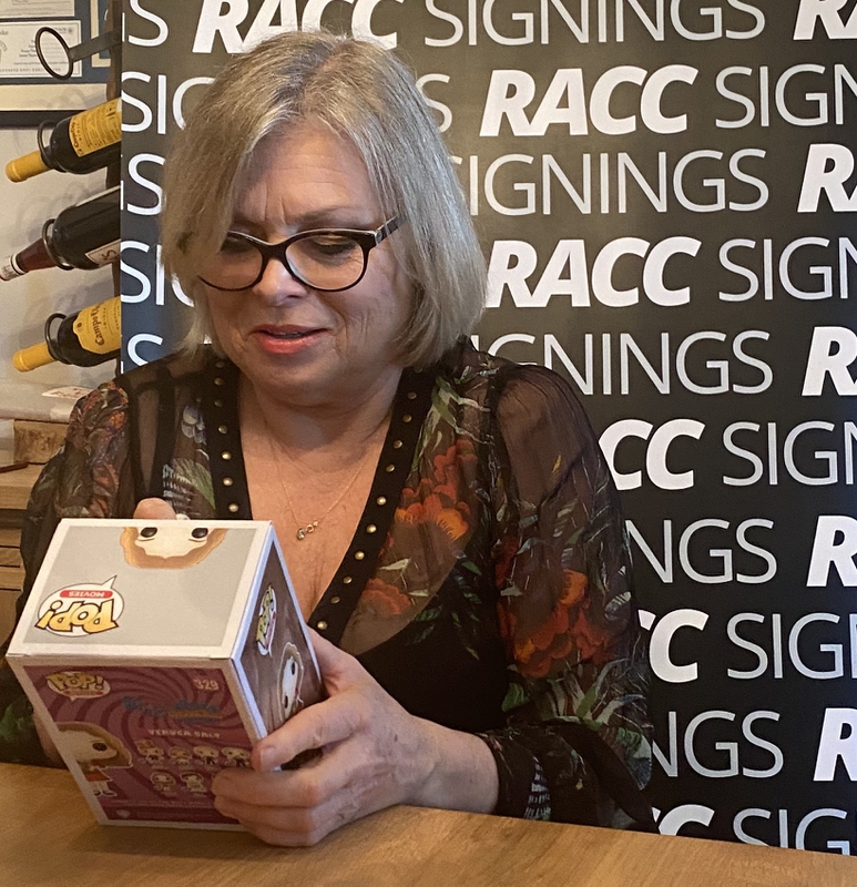 Julie Dawn Cole Signing Autograph for RACC Autograph Collector Framing History