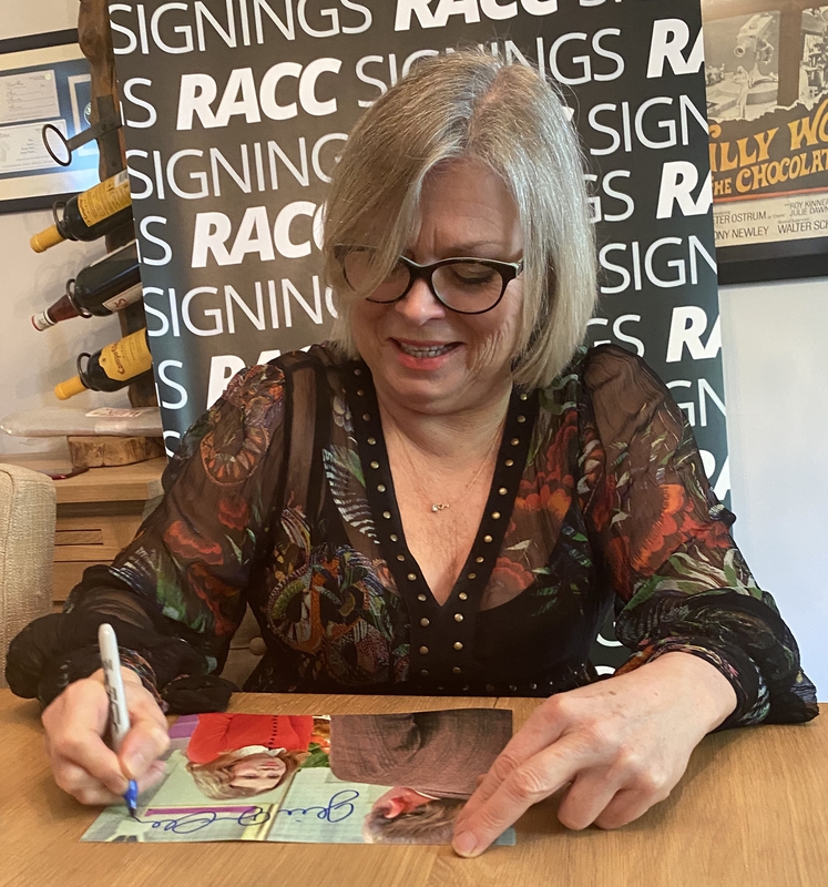 Julie Dawn Cole Signing Autograph for RACC Autograph Collector Framing History