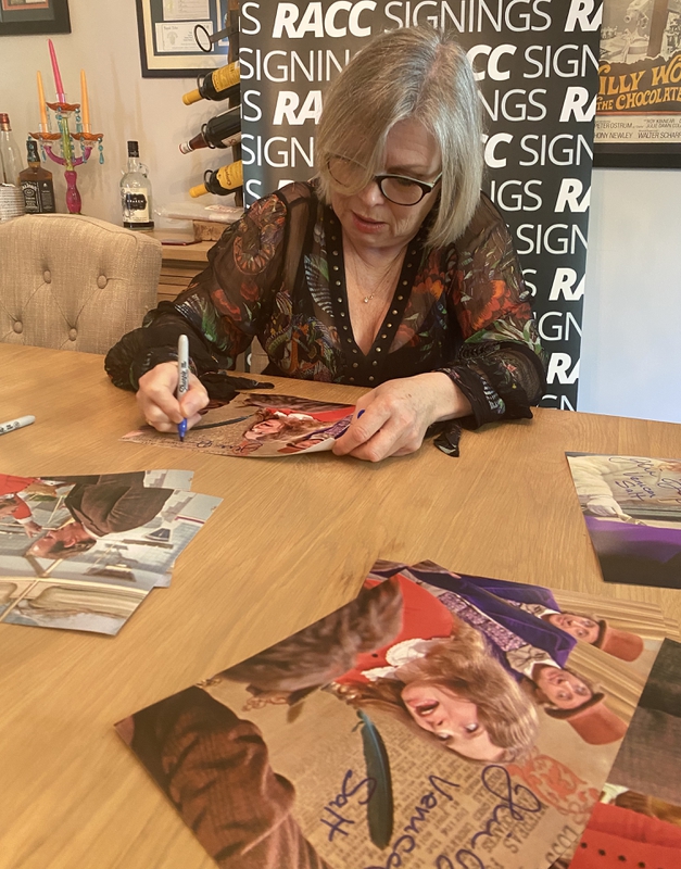 Julie Dawn Cole Signing Autograph for RACC Autograph Collector Framing History