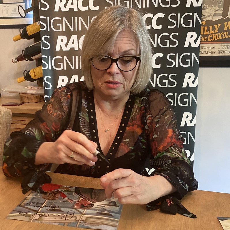 Julie Dawn Cole Signing Autograph for RACC Autograph Collector Framing History