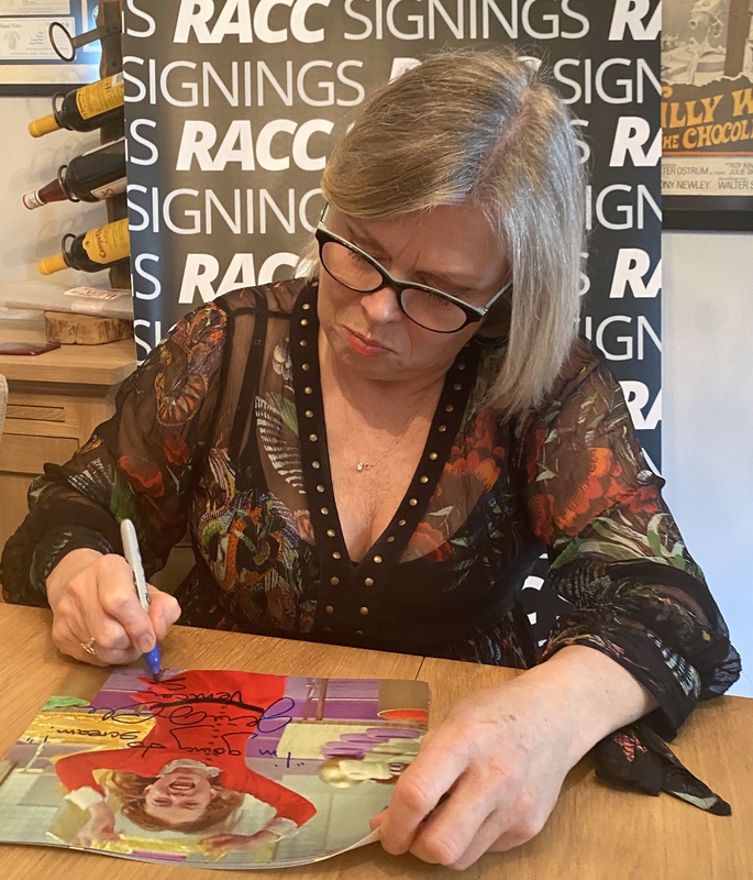 Julie Dawn Cole Signing Autograph for RACC Autograph Collector Framing History