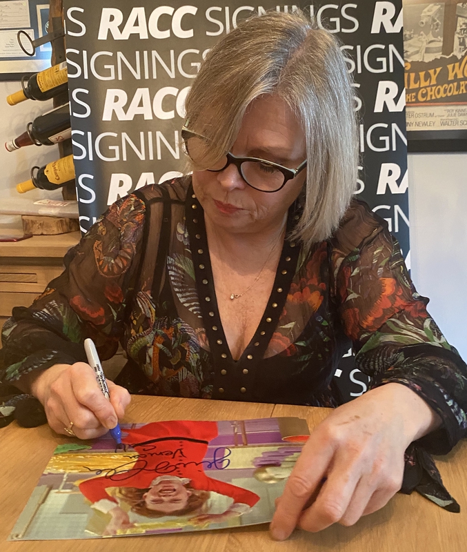 Julie Dawn Cole Signing Autograph for RACC Autograph Collector Framing History