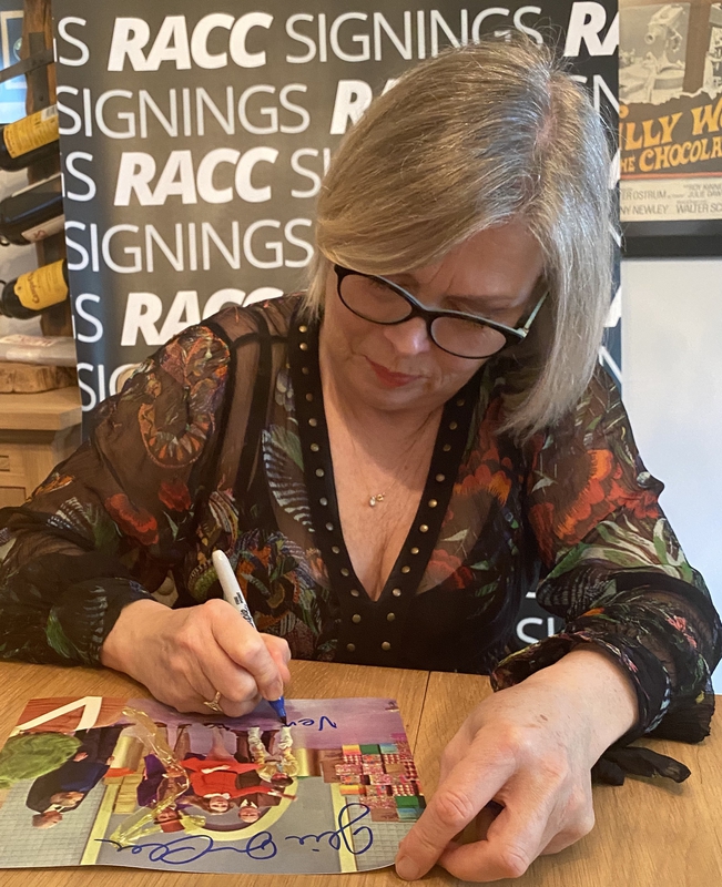 Julie Dawn Cole Signing Autograph for RACC Autograph Collector Framing History