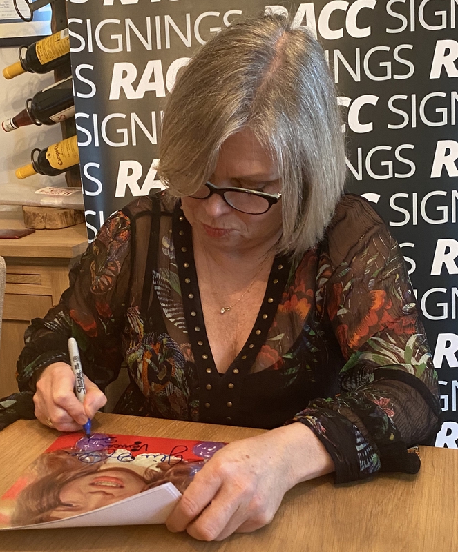 Julie Dawn Cole Signing Autograph for RACC Autograph Collector Framing History