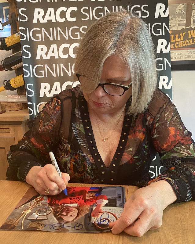 Julie Dawn Cole Signing Autograph for RACC Autograph Collector Framing History