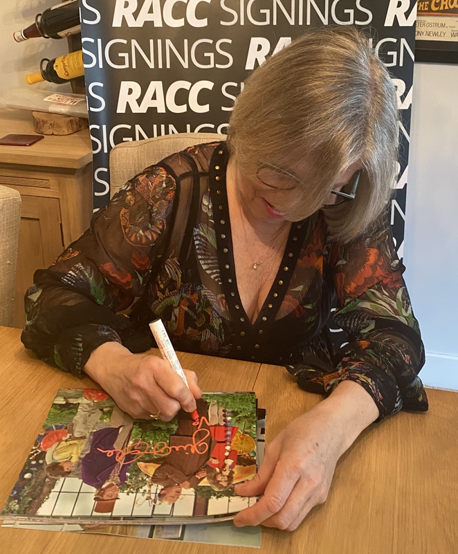 Julie Dawn Cole Signing Autograph for RACC Autograph Collector Framing History