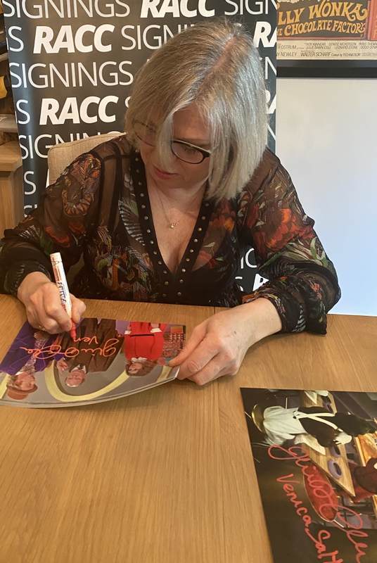 Julie Dawn Cole Signing Autograph for RACC Autograph Collector Framing History