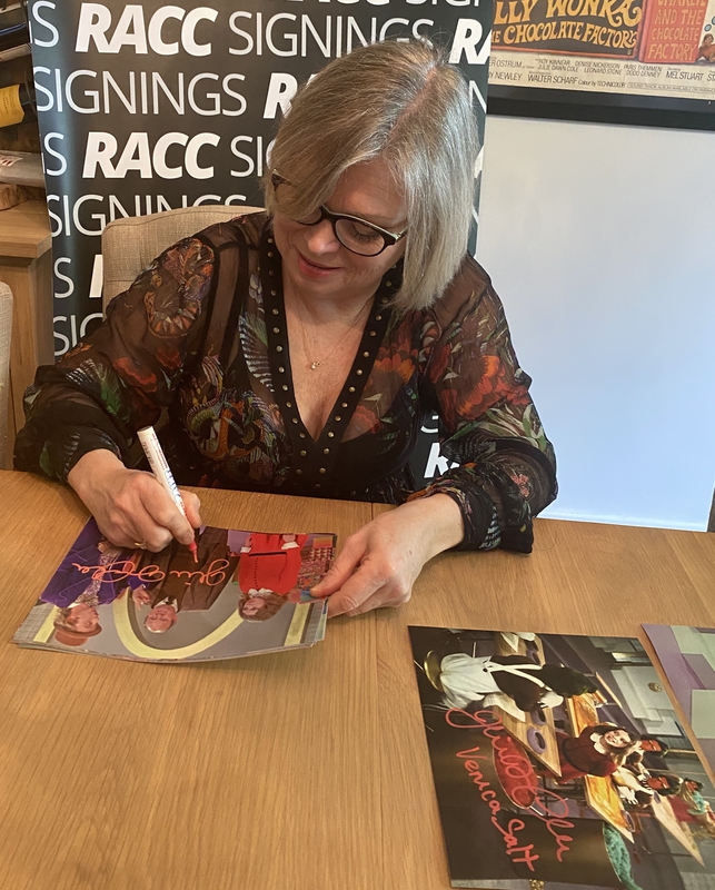 Julie Dawn Cole Signing Autograph for RACC Autograph Collector Framing History