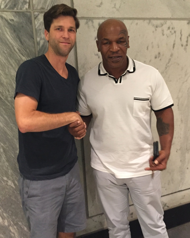 Mike Tyson Photo with RACC Autograph Collector All-Star Signatures, LLC