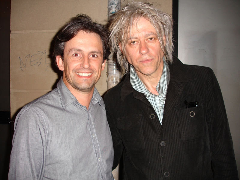 Bob Geldof Photo with RACC Autograph Collector CB Autographs