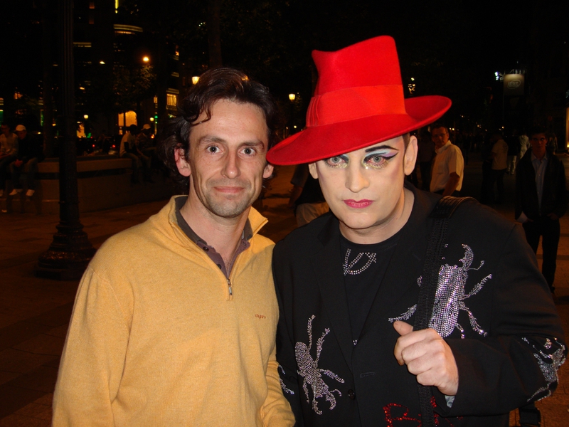 Boy George Photo with RACC Autograph Collector CB Autographs