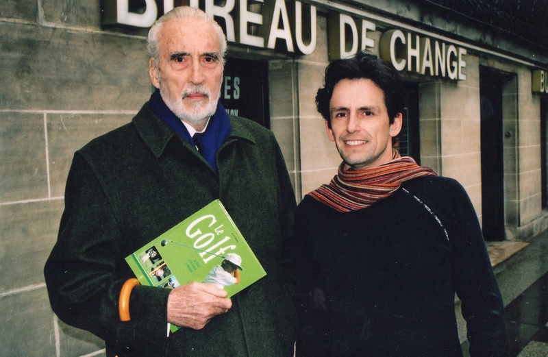 Christopher Lee Photo with RACC Autograph Collector CB Autographs