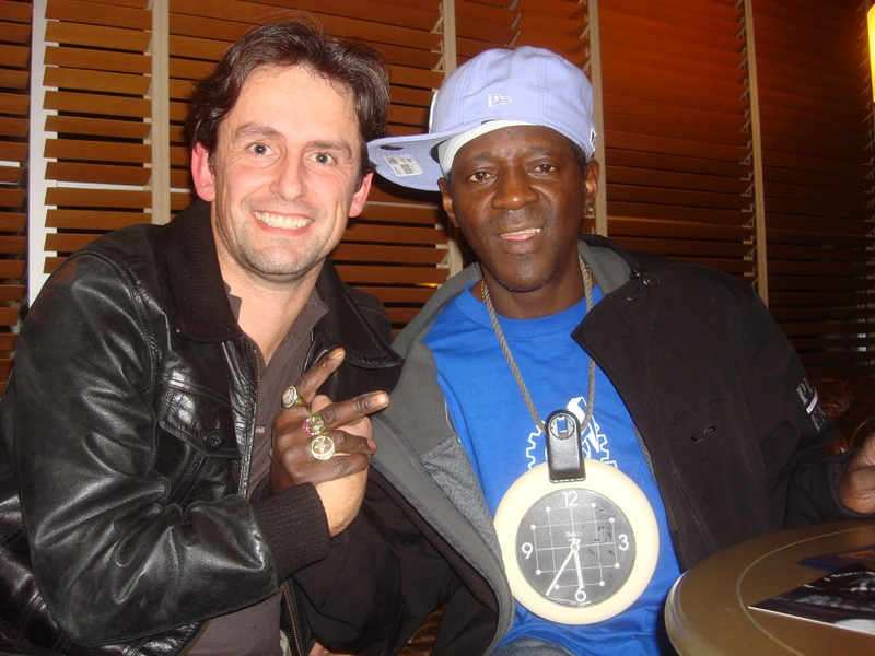 Flavor Flav Photo with RACC Autograph Collector CB Autographs