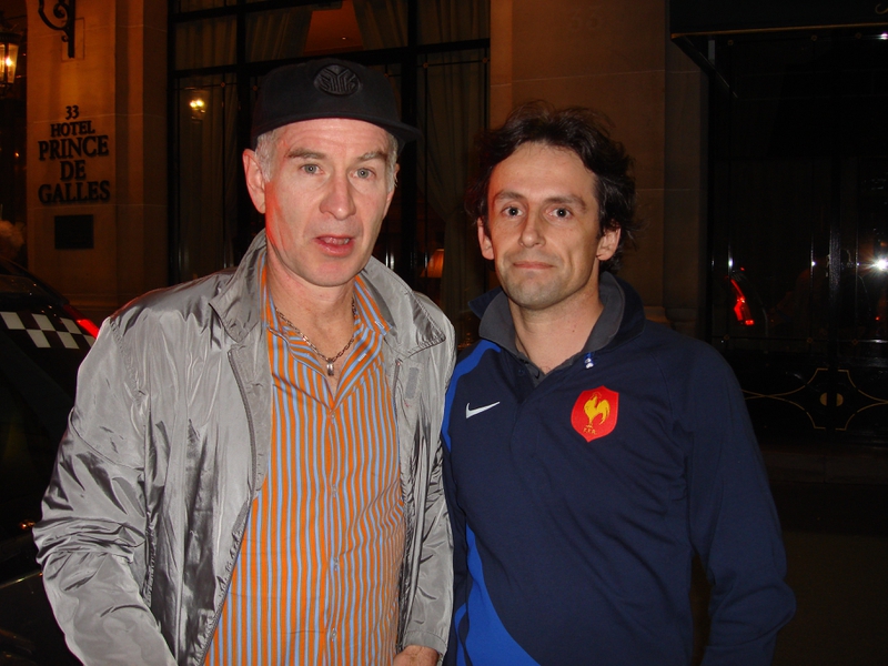 John McEnroe Photo with RACC Autograph Collector CB Autographs