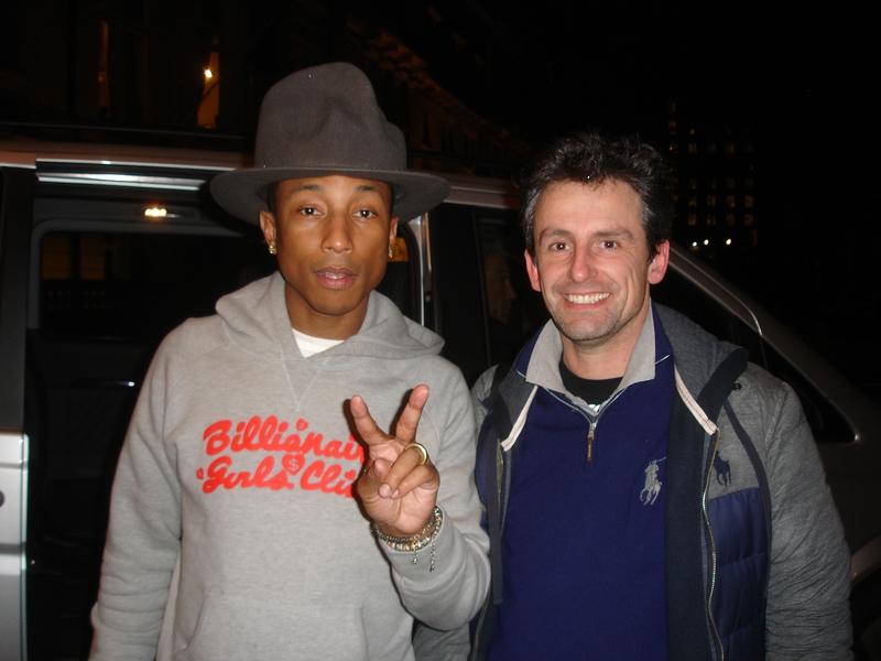 Pharrell Williams Photo with RACC Autograph Collector CB Autographs