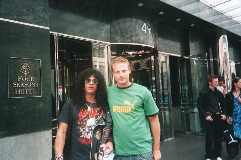 Slash Photo with RACC Autograph Collector AV-Autographs