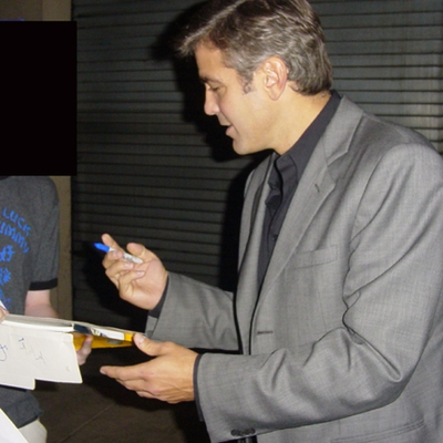 George Clooney Autograph Profile